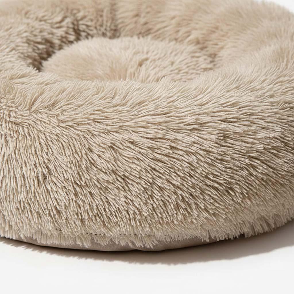 Rond Donut Huisdierenbed | Zacht Pluche voor Hond & Kat